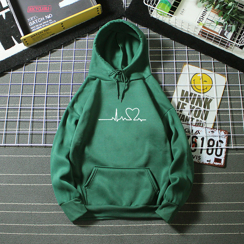 Cross-border spring casual sweatshirt jacket women's spring and autumn women's early spring velvet hooded cardigan spring new women's by My Store