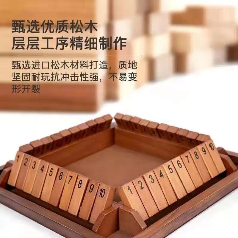 Cross-border children's puzzle board games, teaching aids, building blocks, four-sided numbers, flops, interactive drinking games, stalls, toys wholesale