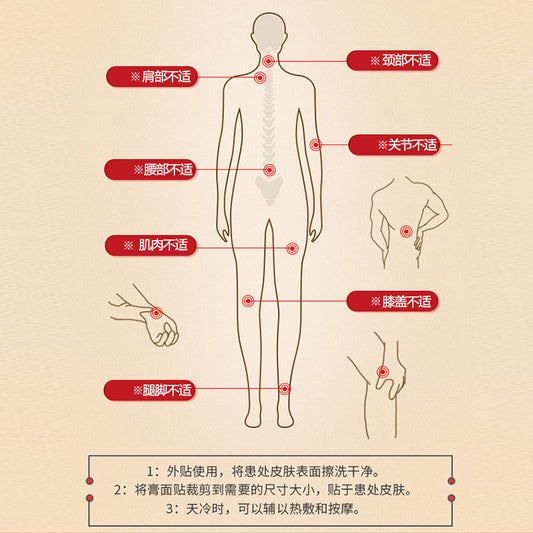 Taurus far-infrared plaster plaster, cervical spine plaster, lumbar disc herniation plaster, substitute processing, traditional black plaster, lumbar cold compress by My Store