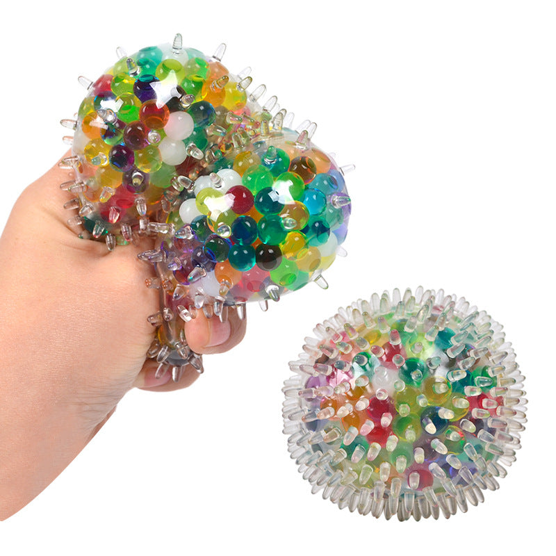 New Creative Stress Relief Vent Ball 7cm Burr Colored Beads Grape Ball Bubble Large Beads Pinching Fun Children's Adult Toys