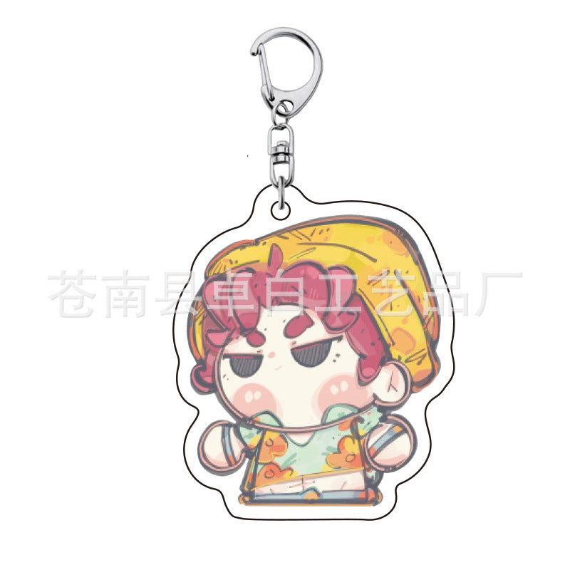 Kpop witch hunt group Rumi Zoe Mira Qin Yu peripheral cute acrylic keychain student school bag pendant