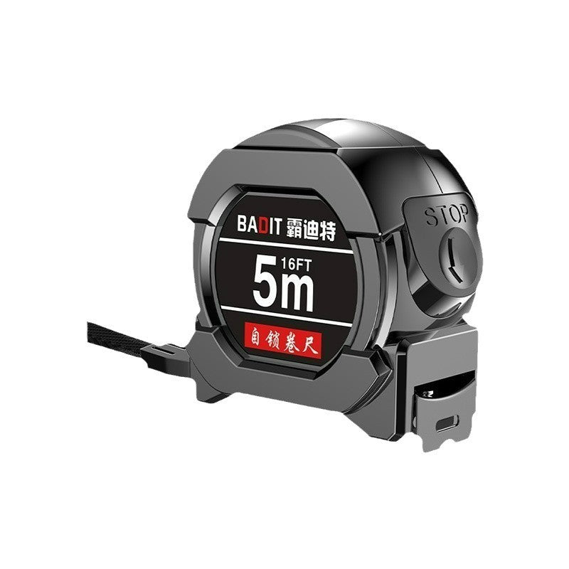 A piece of steel tape measure 3 meters, 5 meters, 7.5 meters, 10 meters accuracy measurement, widening and thickening fluorescent self-locking steel tape measure