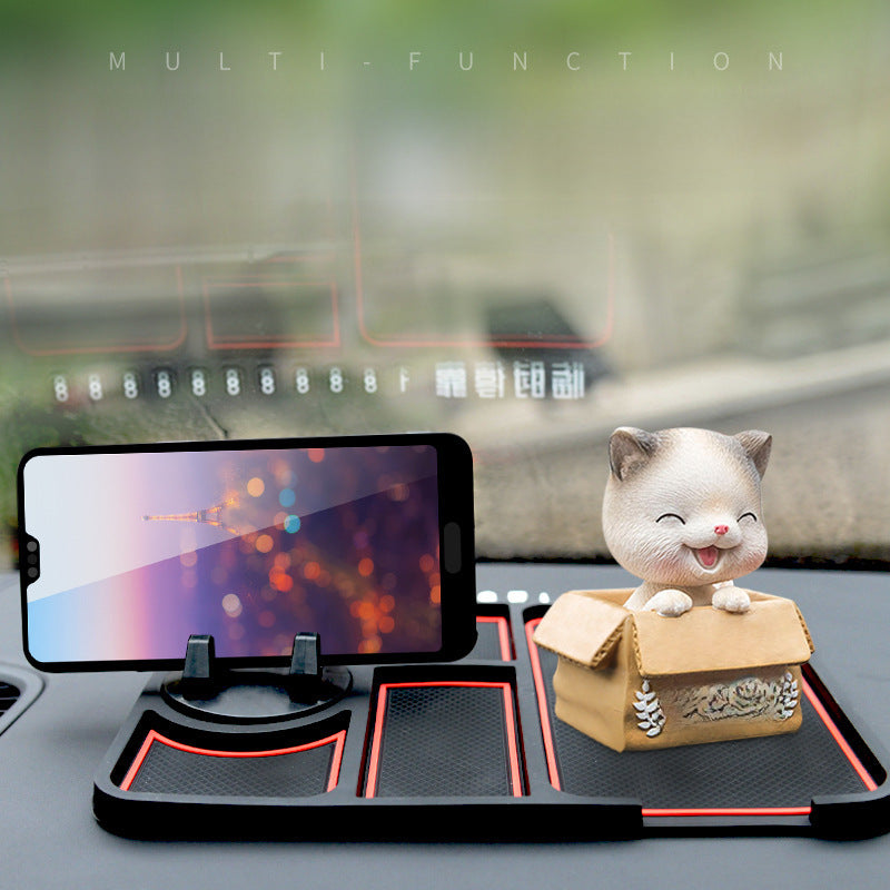 Anti-slip mat, car mobile phone holder, multi-functional vehicle, in-car dashboard support, navigation frame, mobile phone holder, parking sign by My Store