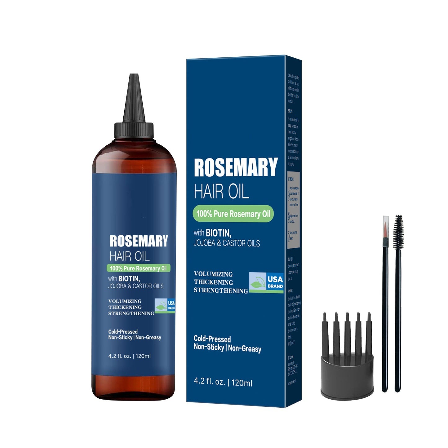 Rosemary hair care essential oil, cross-border skin care products, beauty castor oil, olive oil, tk beauty area, independent station, Shopee foreign trade