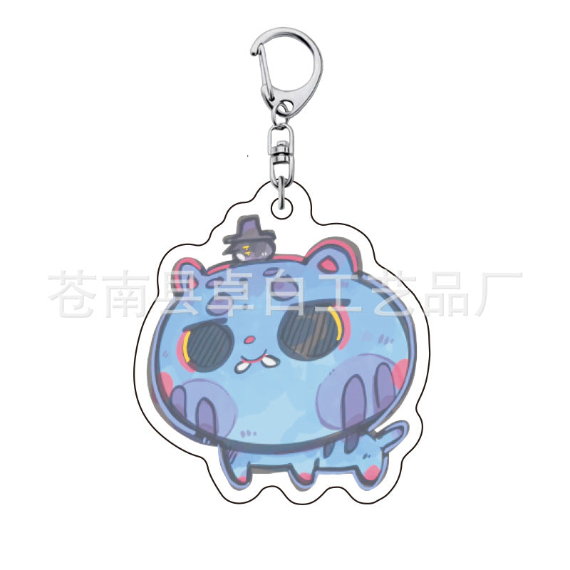 Kpop witch hunt group Rumi Zoe Mira Qin Yu peripheral cute acrylic keychain student school bag pendant