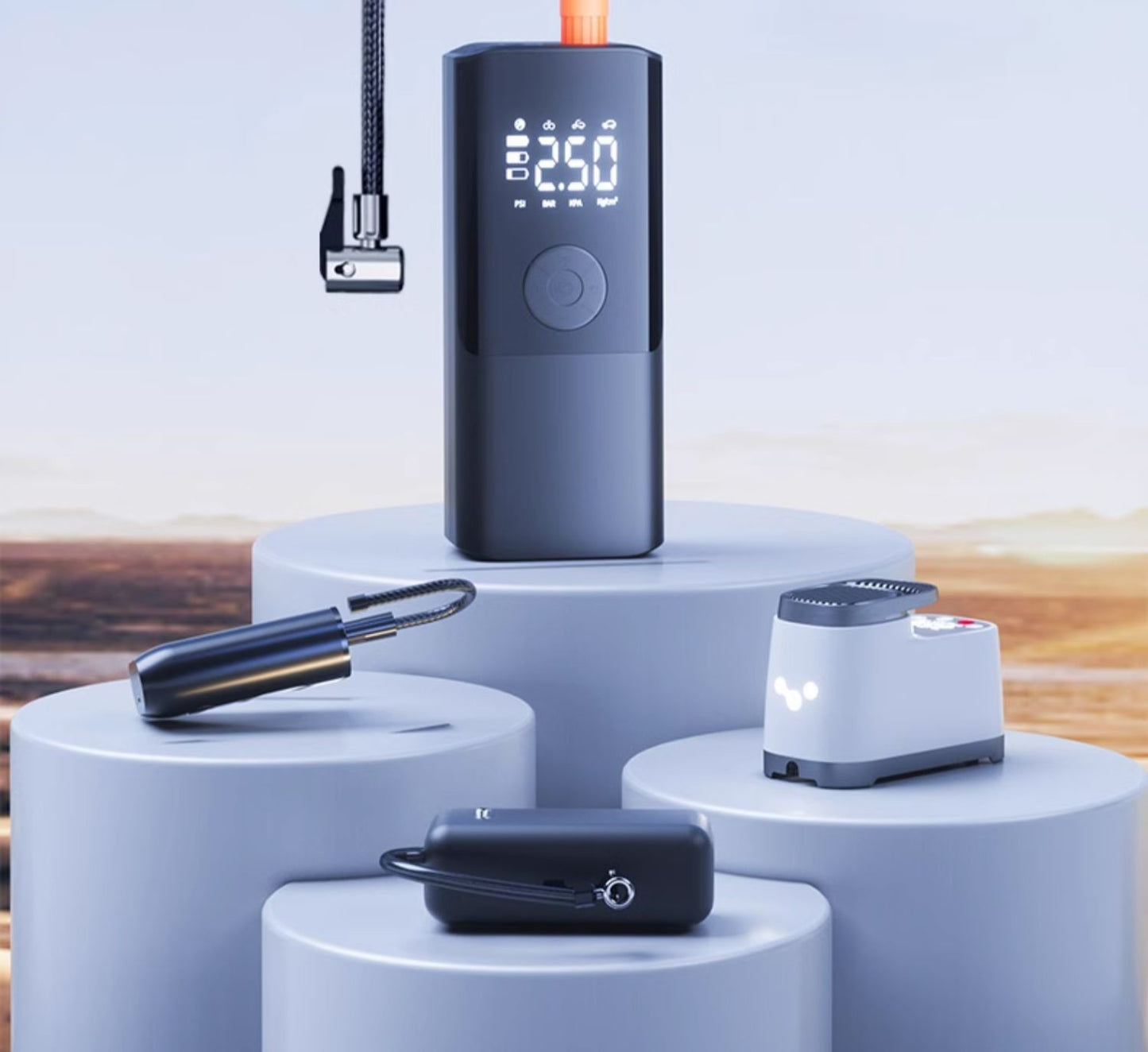 Leben car wireless inflatable pump, portable car electric pump, car tires, car gas treasure by My Store