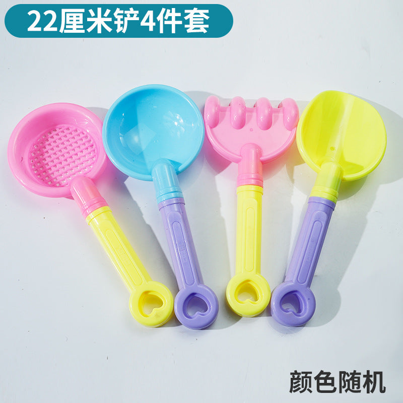 Kids Thickened Plastic Beach Bucket Beach Shovel Water Playing Castle Bucket Playset Baby Sand Digging Tools by My Store