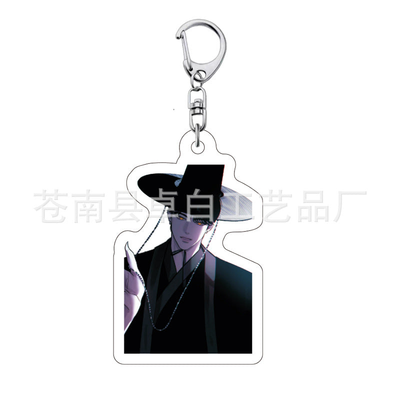 Kpop witch hunt group Rumi Zoe Mira Qin Yu peripheral cute acrylic keychain student school bag pendant