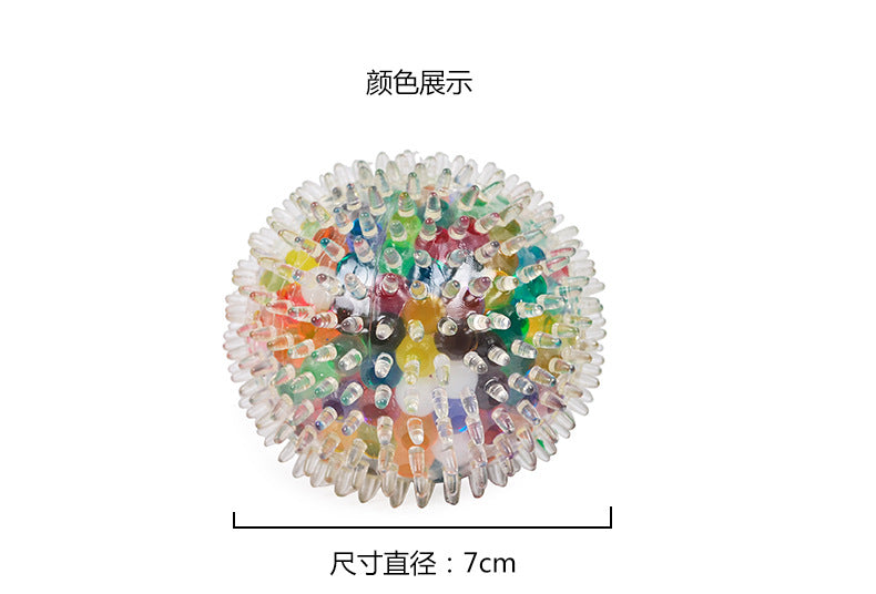New Creative Stress Relief Vent Ball 7cm Burr Colored Beads Grape Ball Bubble Large Beads Pinching Fun Children's Adult Toys