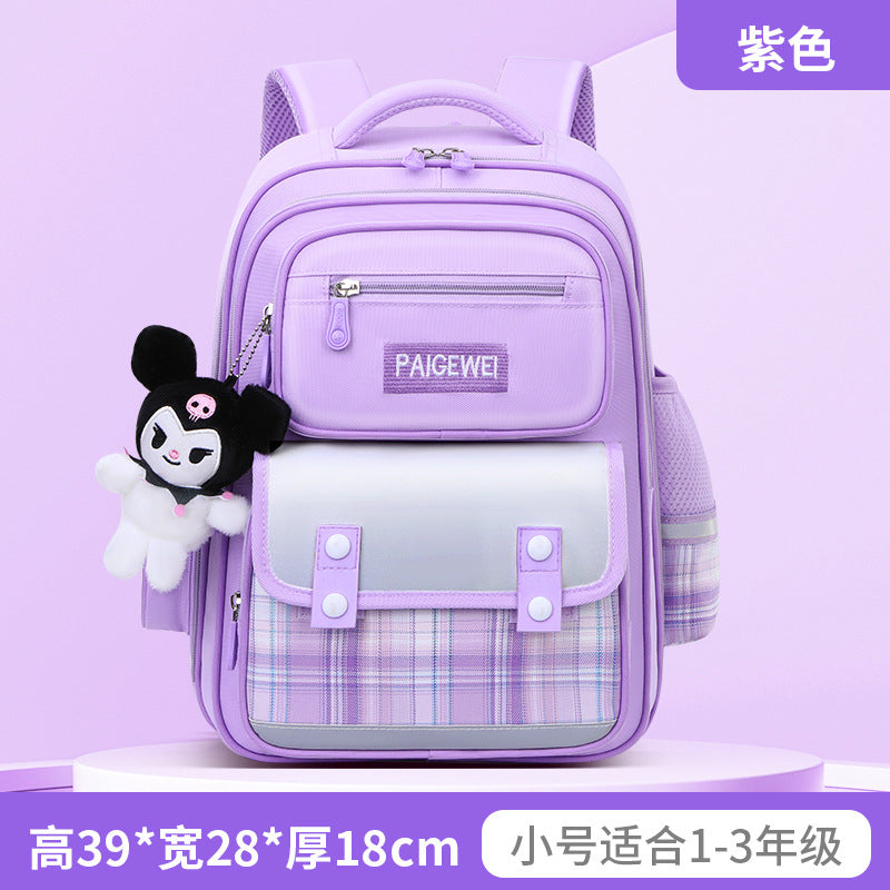 New School Bag Elementary School Girls Large Capacity 123 to 6th Grade Ultra Lightweight Spine Protection Girls Primary School Wholesale by My Store