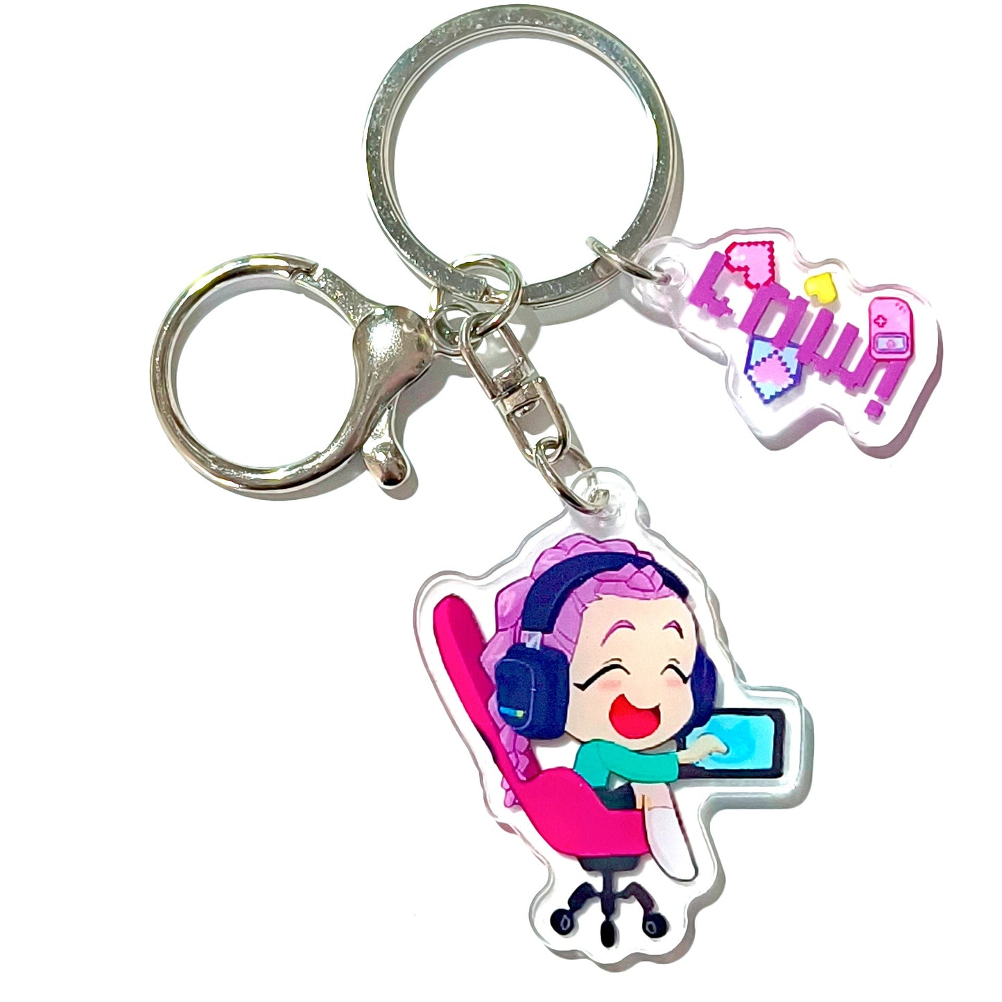 Kpop witch hunt group Rumi Zoe Mira Qin Yu peripheral cute acrylic keychain student school bag pendant