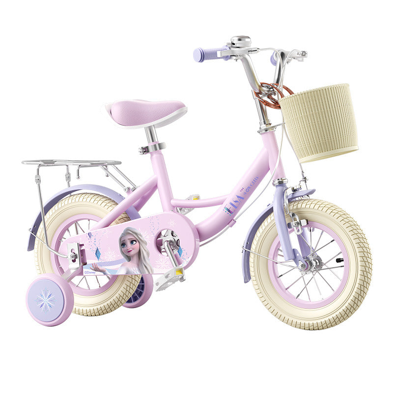 Princess Elsa Kids Bike Girls 3 to 6 to 12 years old kids Girls Bike 10 Women's Bike by My Store