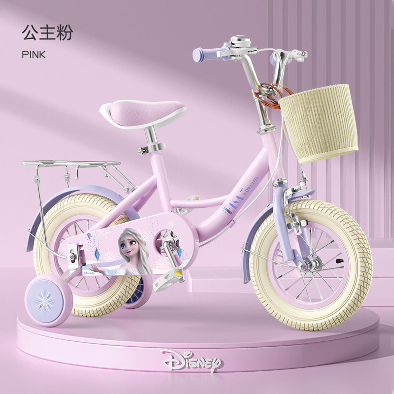 Princess Elsa Kids Bike Girls 3 to 6 to 12 years old kids Girls Bike 10 Women's Bike by My Store
