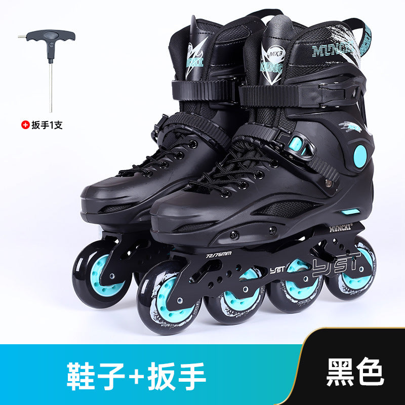 MX3 Roller Skates Adult Skates Adult Roller Skates Inline Skates Roller Skates Fancy Professional Flat Shoes by My Store