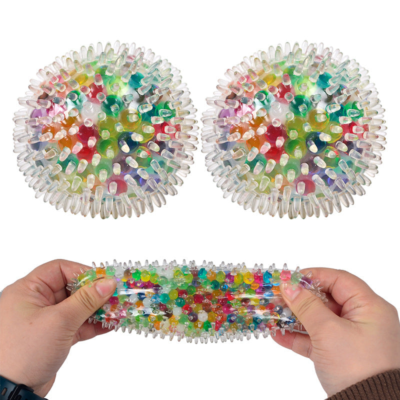 New Creative Stress Relief Vent Ball 7cm Burr Colored Beads Grape Ball Bubble Large Beads Pinching Fun Children's Adult Toys
