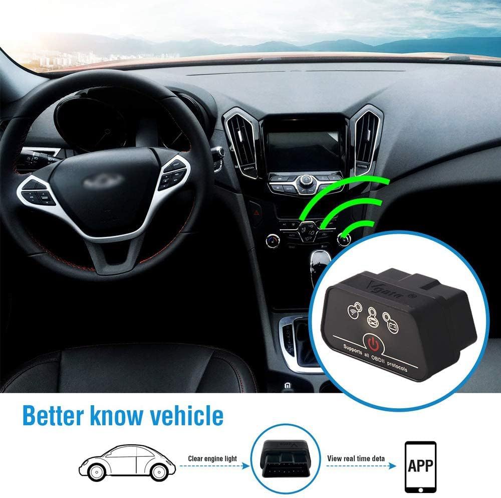 Vgate ICar2 ELM327 bluetooth WIFI OBD2 Bluetooth Car Fault Detector English by My Store