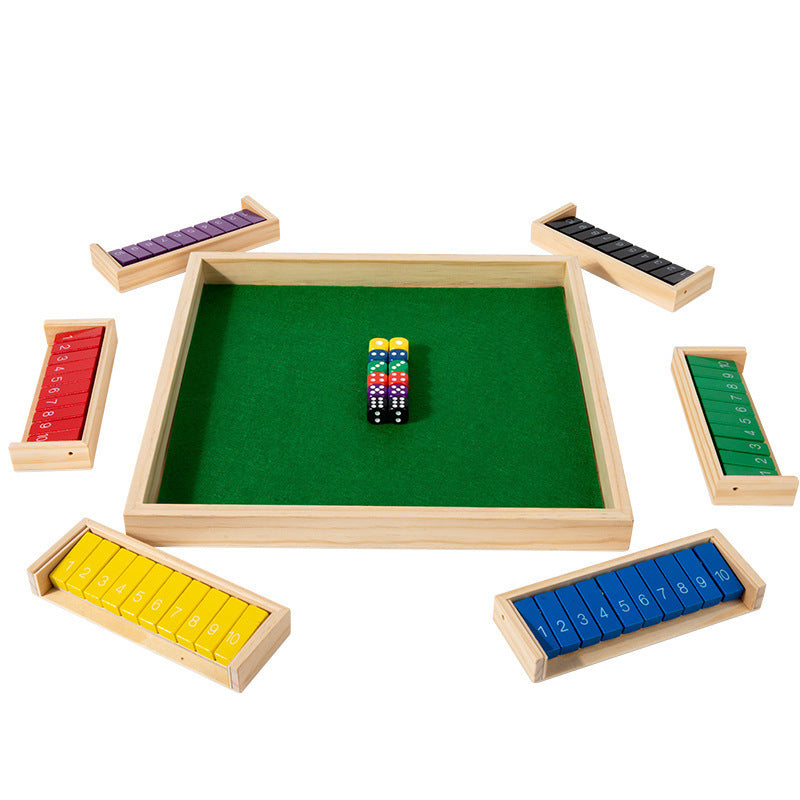 Cross-border children's puzzle board games, teaching aids, building blocks, four-sided numbers, flops, interactive drinking games, stalls, toys wholesale