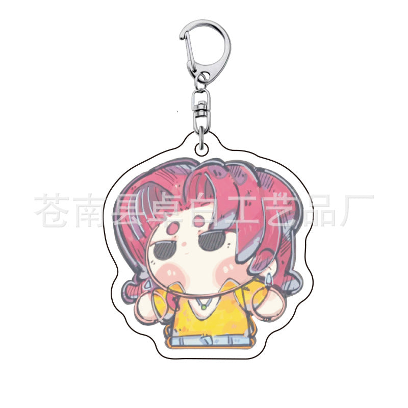 Kpop witch hunt group Rumi Zoe Mira Qin Yu peripheral cute acrylic keychain student school bag pendant