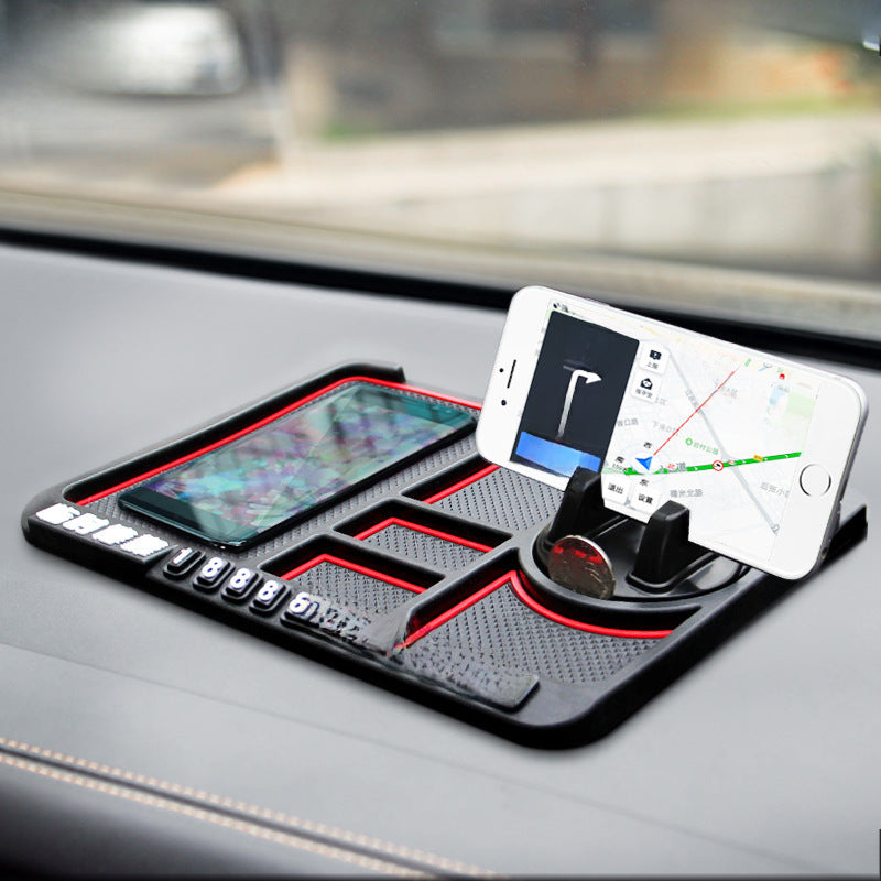 Anti-slip mat, car mobile phone holder, multi-functional vehicle, in-car dashboard support, navigation frame, mobile phone holder, parking sign by My Store