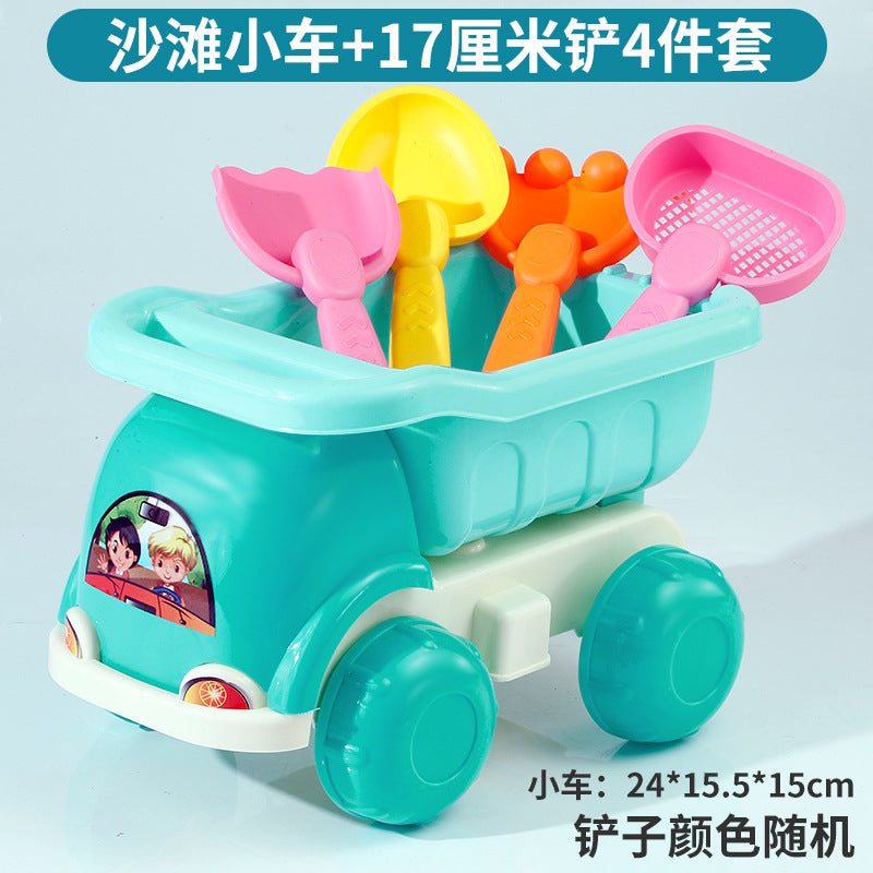 Kids Thickened Plastic Beach Bucket Beach Shovel Water Playing Castle Bucket Playset Baby Sand Digging Tools by My Store