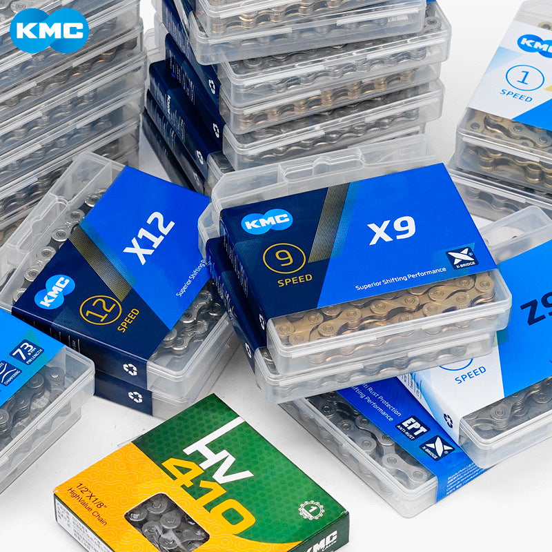 KMC chain mountain bike 8 9 27 single speed 10 speed 30 24 11 12 speed folding bike road bike chain by My Store