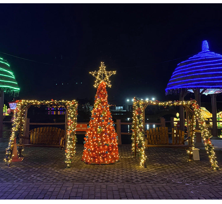 LED remote control solar lights, outdoor strings, wholesale courtyards, outdoor homestays, christmas lights, 8, camping atmosphere lights by eprolo