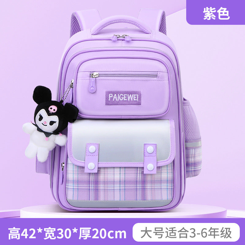 New School Bag Elementary School Girls Large Capacity 123 to 6th Grade Ultra Lightweight Spine Protection Girls Primary School Wholesale by My Store