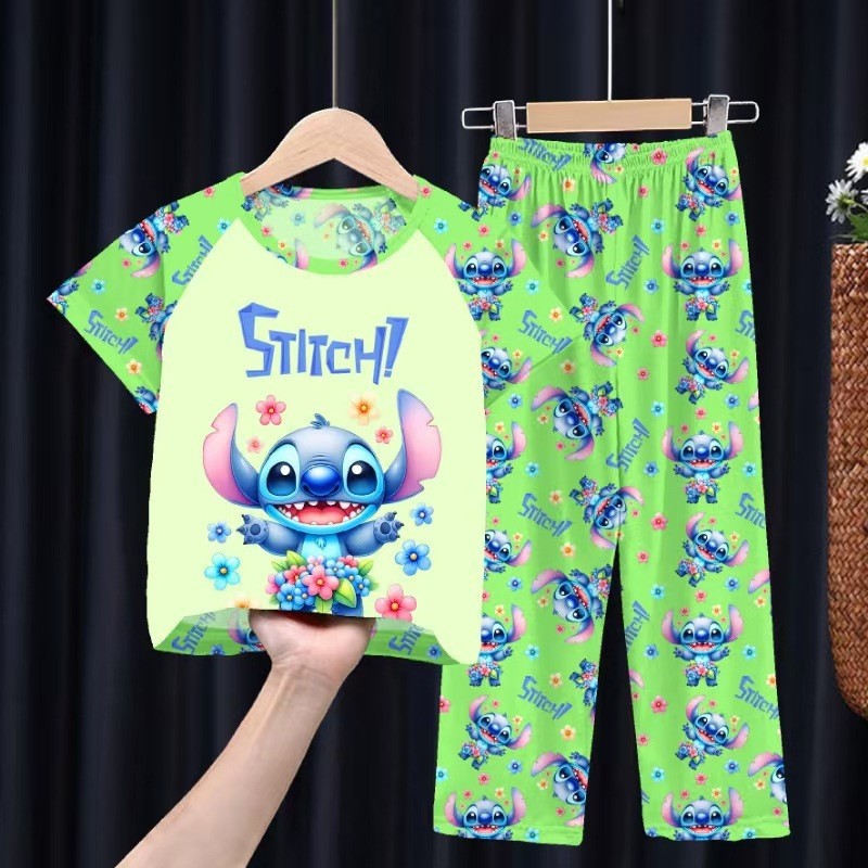 Foreign trade children's pajamas, spring and summer short-sleeved trousers, cartoon Sharjah men's group K-POP girl group middle and adult children's loungewear
