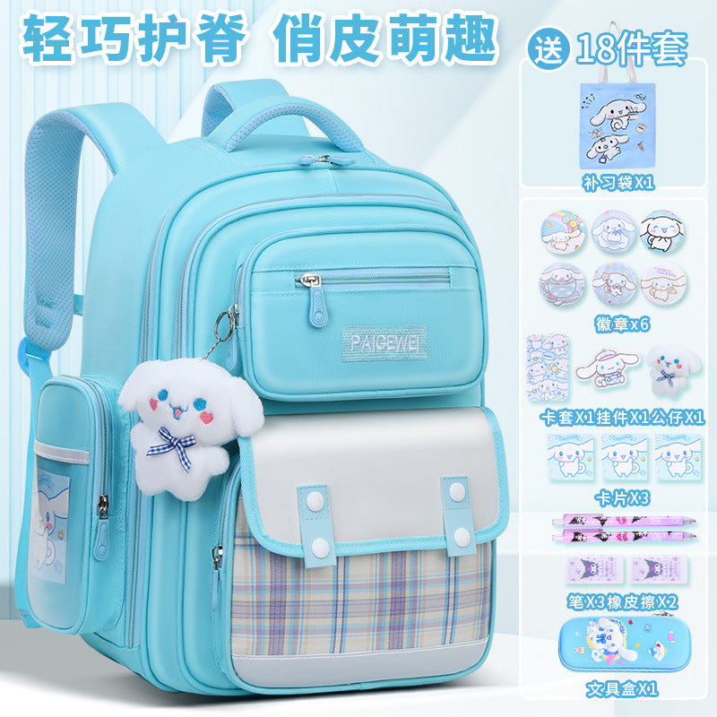 New School Bag Elementary School Girls Large Capacity 123 to 6th Grade Ultra Lightweight Spine Protection Girls Primary School Wholesale by My Store