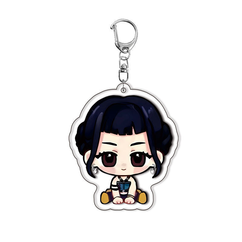 Witch Hunt Group Keychain, Rumi Lazoy, Anime Peripherals, Two-Dimensional Mezzanine Acrylic Pendant, Millet Gift