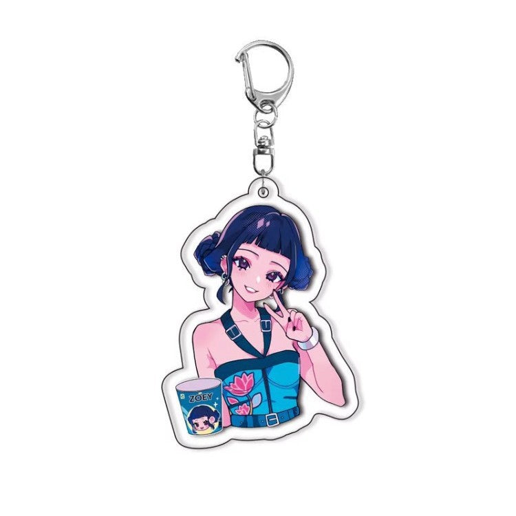 Witch Hunt Group Keychain, Rumi Lazoy, Anime Peripherals, Two-Dimensional Mezzanine Acrylic Pendant, Millet Gift