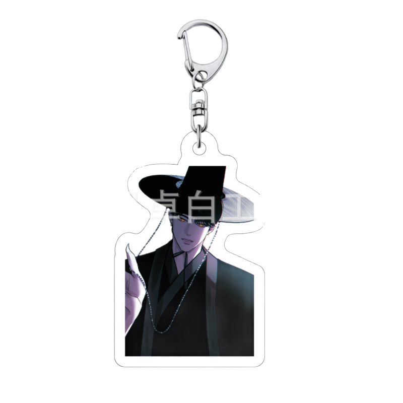 Kpop witch hunt group Rumi Zoe Mira Qin Yu peripheral cute acrylic keychain student school bag pendant