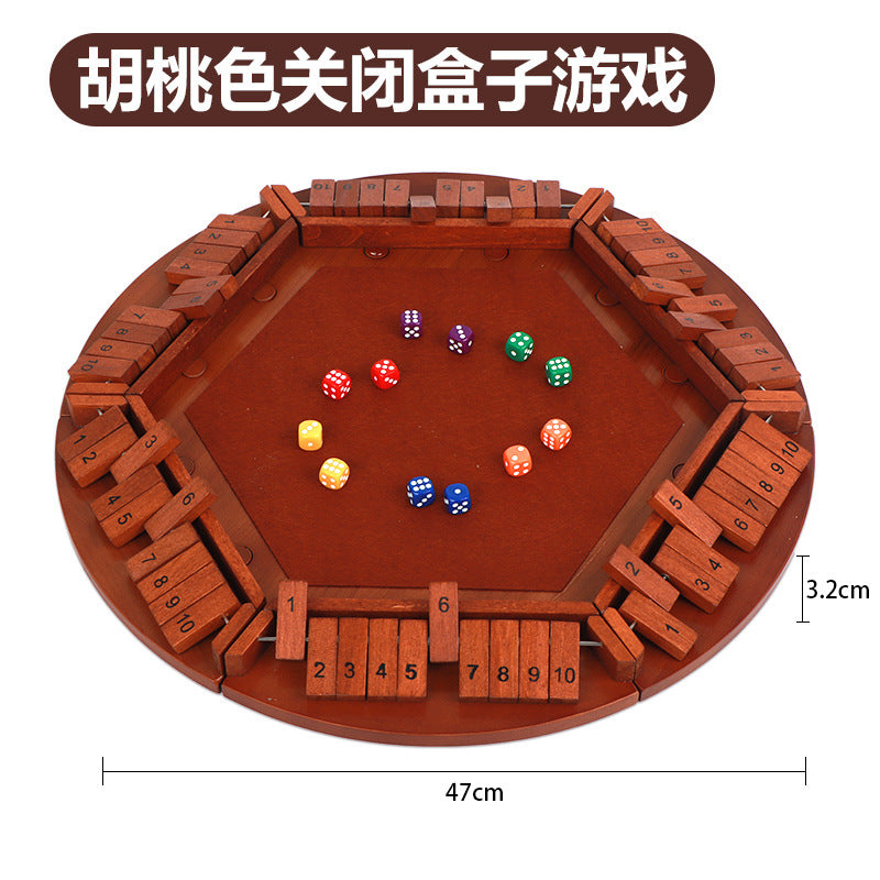 Cross-border children's puzzle board games, teaching aids, building blocks, four-sided numbers, flops, interactive drinking games, stalls, toys wholesale