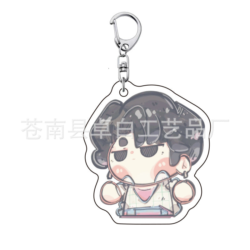 Kpop witch hunt group Rumi Zoe Mira Qin Yu peripheral cute acrylic keychain student school bag pendant