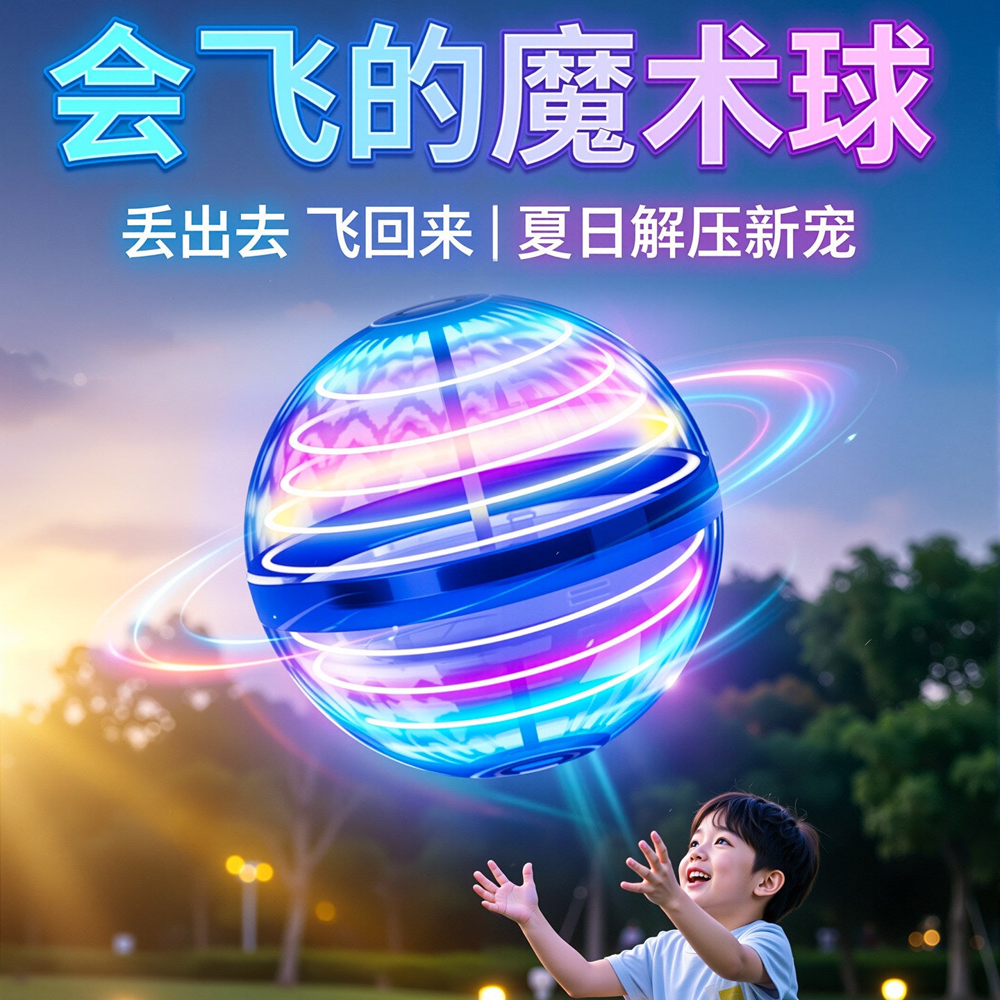 UFO Smart Induction Flying Ball Magic Ball Levitation Swing Flying Ball Boy Magic Birthday Gift Kids Toys