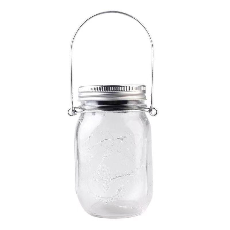 Solar Mason Bottle Light Outdoor Glass Light LED Firefly Creative Wishing Light Full of Stars Christmas Hanging Lights by My Store