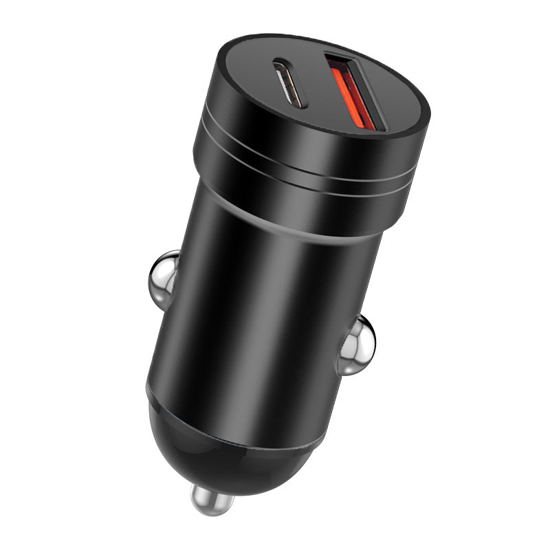 Car charger one tow two hidden multi-port dual-hole car charger super fast charging cigarette lighter car fast charging plug