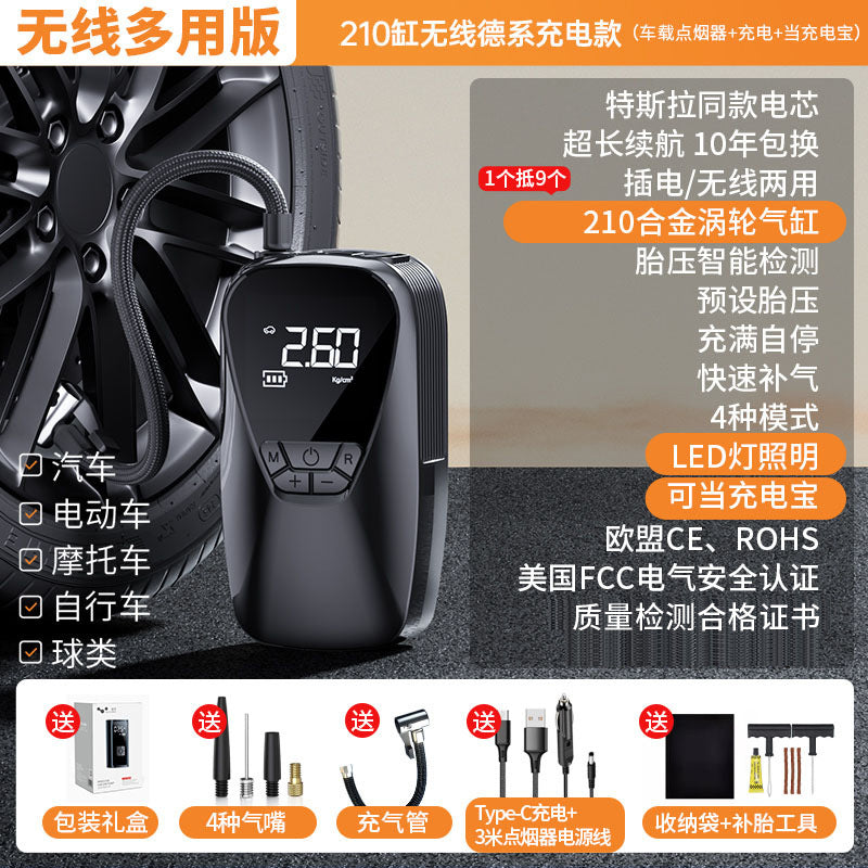 Leben car wireless inflatable pump, portable car electric pump, car tires, car gas treasure by My Store
