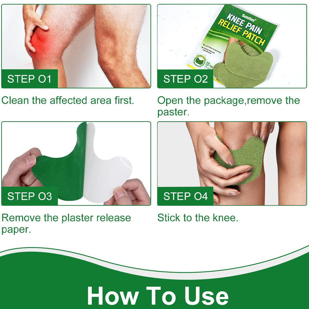 Sumifun wormwood knee patch self fever pain relief plaster sports fitness joint care cross-border K18401