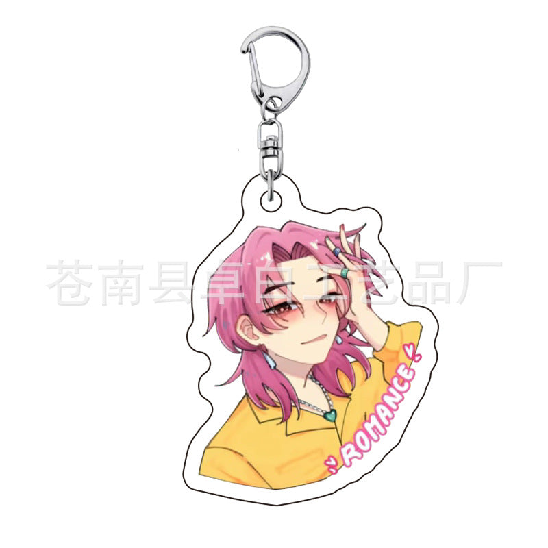 Kpop witch hunt group Rumi Zoe Mira Qin Yu peripheral cute acrylic keychain student school bag pendant