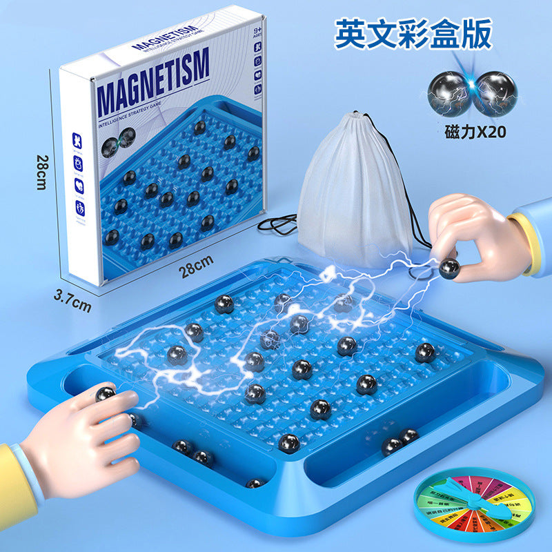 Magnetic effect chess board game training, concentration chess, puzzle fun, children's thinking logic, PK toy battle chess