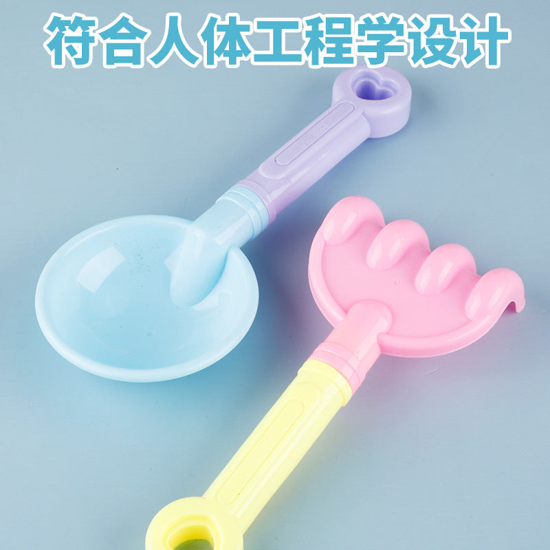Kids Thickened Plastic Beach Bucket Beach Shovel Water Playing Castle Bucket Playset Baby Sand Digging Tools by My Store