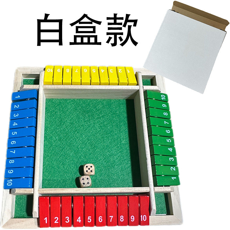 Cross-border children's puzzle board games, teaching aids, building blocks, four-sided numbers, flops, interactive drinking games, stalls, toys wholesale