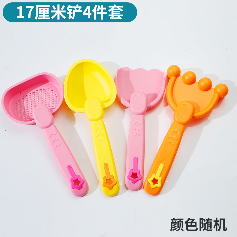 Kids Thickened Plastic Beach Bucket Beach Shovel Water Playing Castle Bucket Playset Baby Sand Digging Tools by My Store