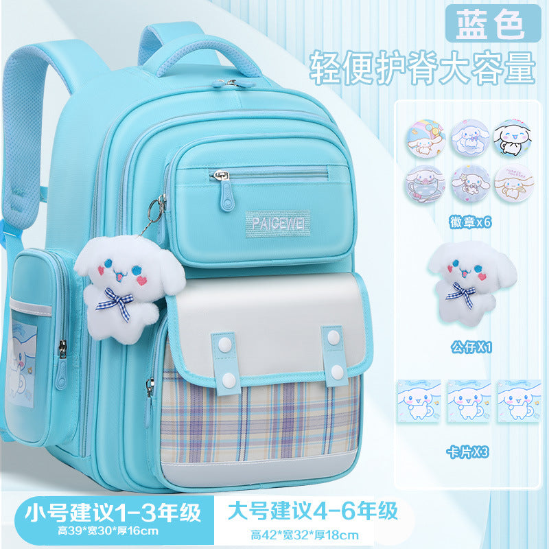 New School Bag Elementary School Girls Large Capacity 123 to 6th Grade Ultra Lightweight Spine Protection Girls Primary School Wholesale by My Store
