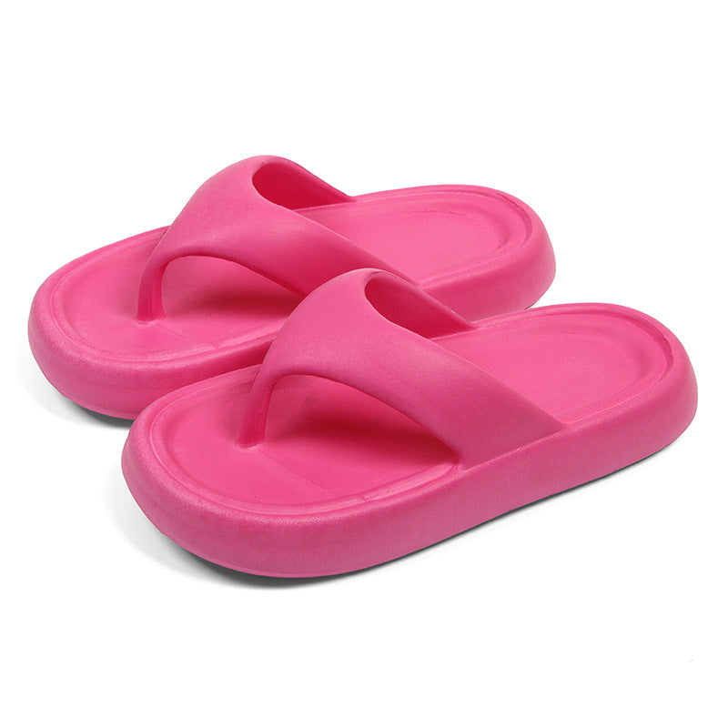 Wholesale-stepping touching flip-flops women's eva summer wear slippers men's thick-soled non-slip couple soft-soled sandwiched sand by My Store