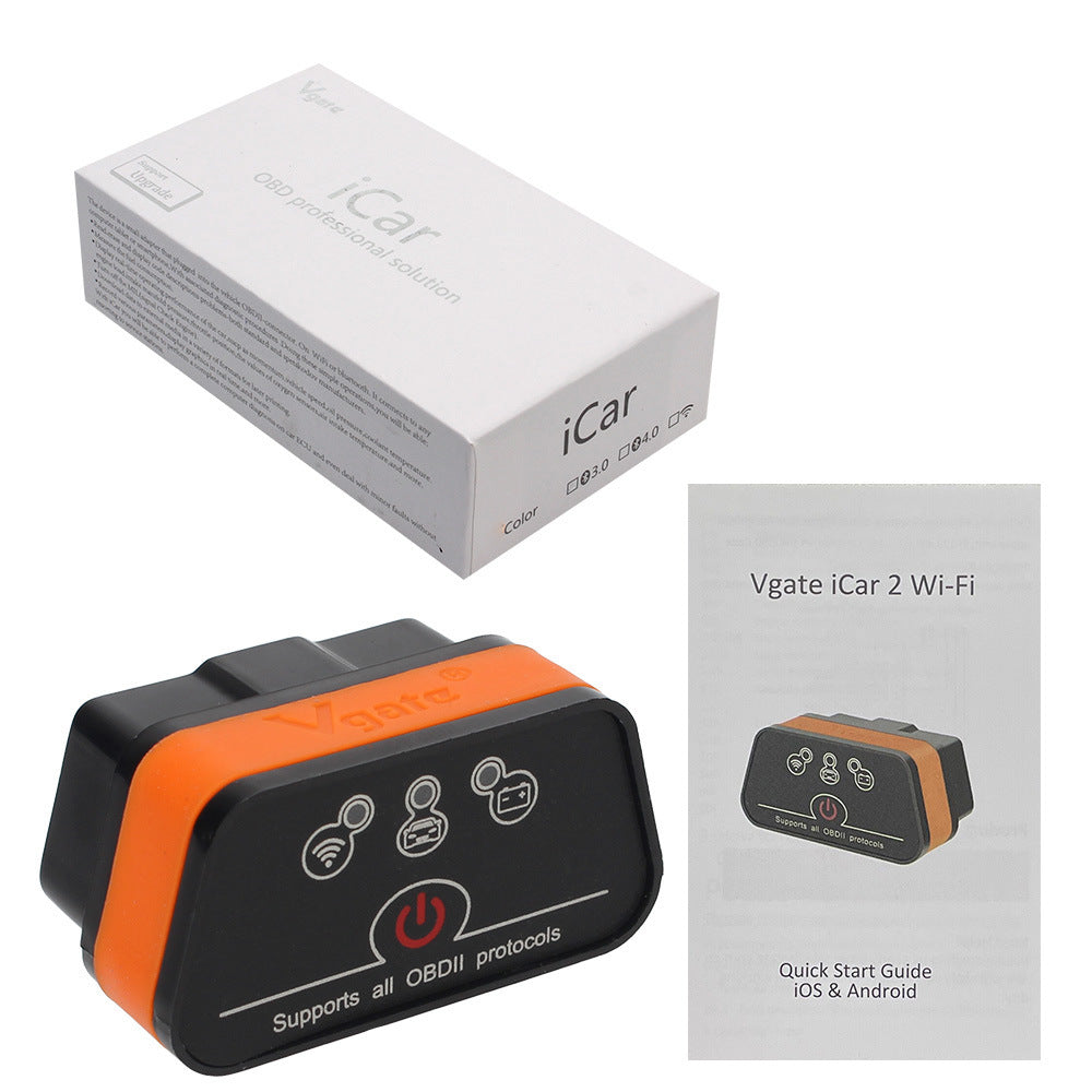 Vgate ICar2 ELM327 bluetooth WIFI OBD2 Bluetooth Car Fault Detector English by My Store