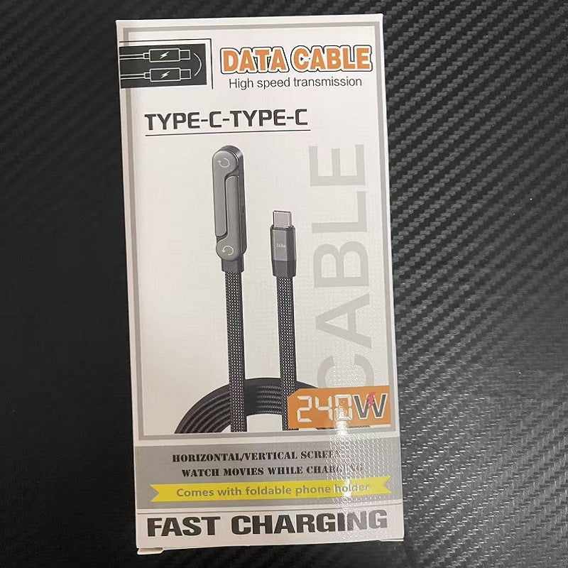 240W love crazy mobile phone TYPE-C android mobile phone charging cable holder charging cable mobile phone holder mobile phone cable fast charging
