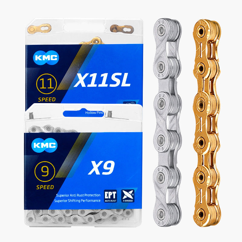 KMC chain mountain bike 8 9 27 single speed 10 speed 30 24 11 12 speed folding bike road bike chain by My Store