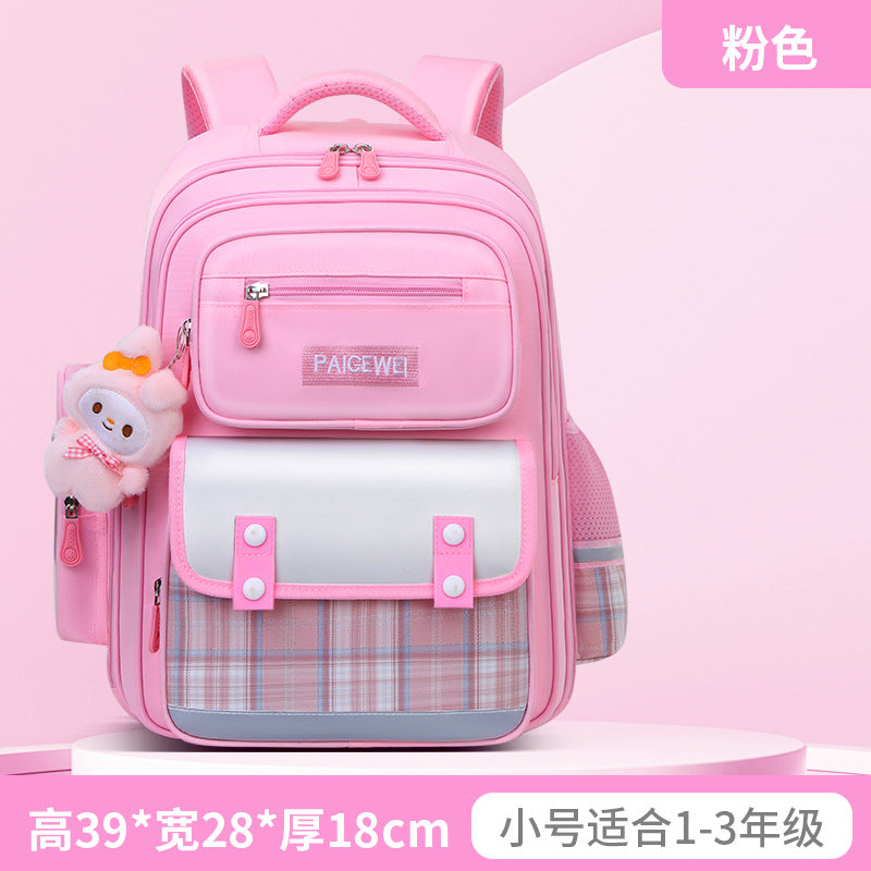 New School Bag Elementary School Girls Large Capacity 123 to 6th Grade Ultra Lightweight Spine Protection Girls Primary School Wholesale by My Store